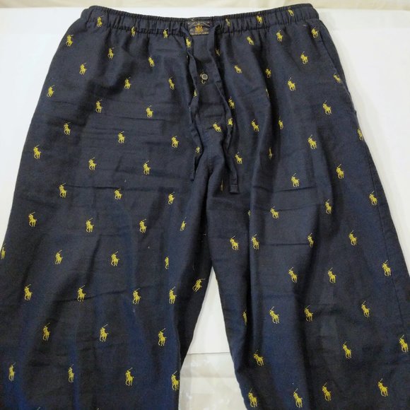 all over pony polo pants